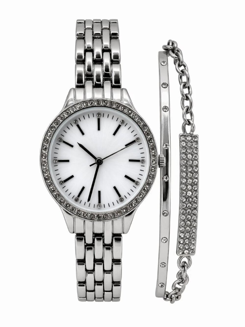 INC International Concepts Women's Two-Tone Bracelet Watch